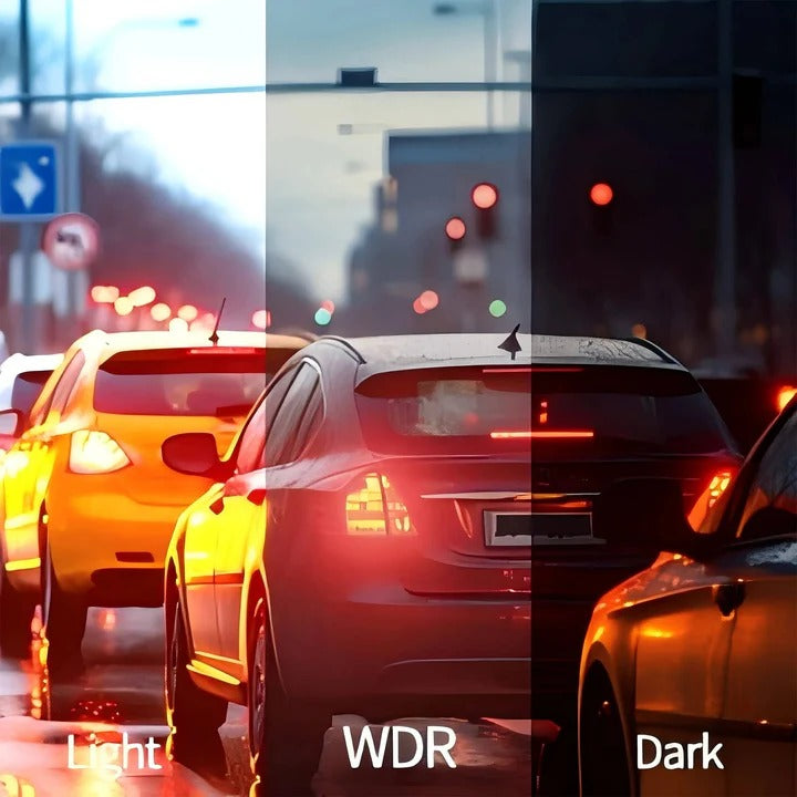 HD Dual Camera Car Dash Cam with Night Vision Wi-Fi