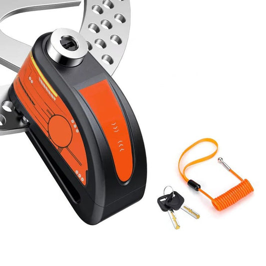 Anti-Theft Motorcycle Brake Lock with Alarm System - Ortekor