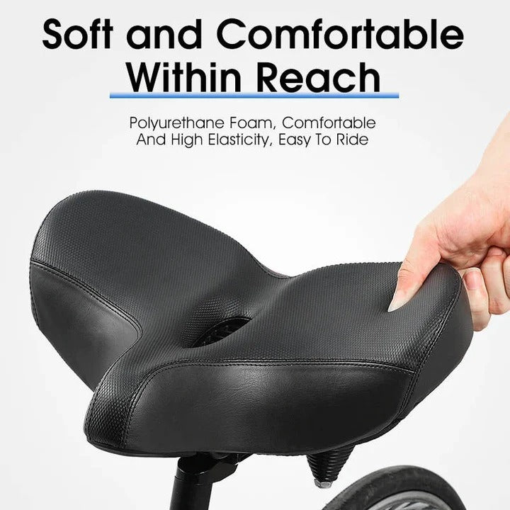 Comfortable Cushioned Bike Seat with Back Support