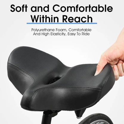 Comfortable Cushioned Bike Seat with Back Support