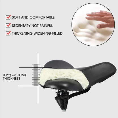 Comfortable Cushioned Bike Seat with Back Support