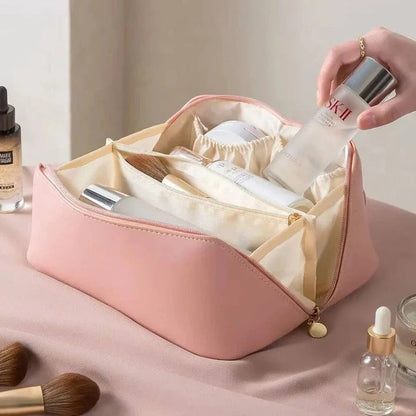 Large Cosmetic Storage Pouch with Many Pockets