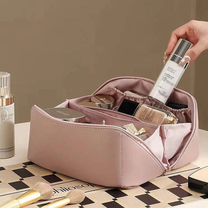 Large Cosmetic Storage Pouch with Many Pockets