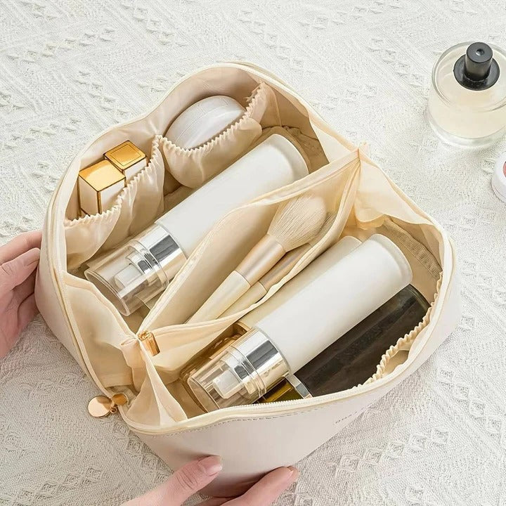 Large Cosmetic Storage Pouch with Many Pockets