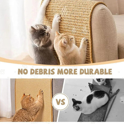 Durable Cat Scratcher Mat with Carpet Protector