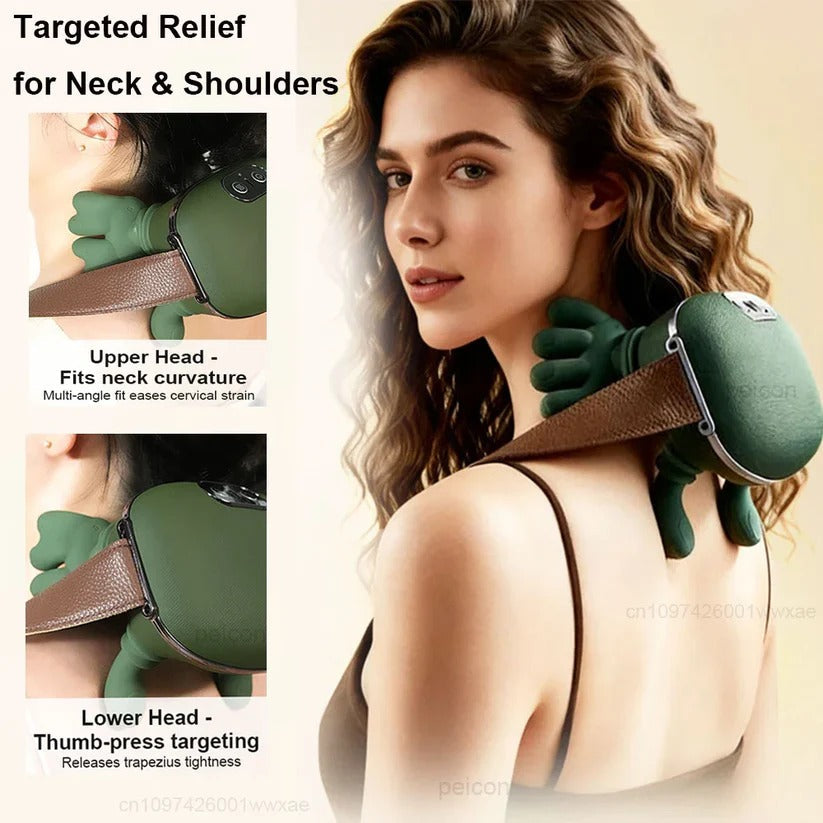 Relaxing Heated Massage Cushion for Neck and Back
