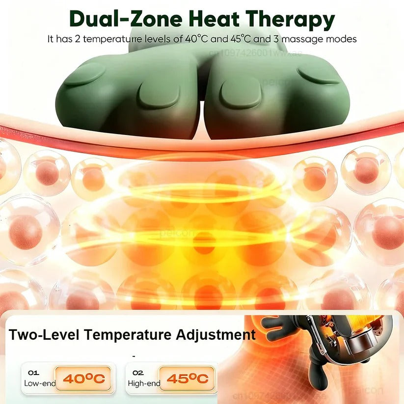 Relaxing Heated Massage Cushion for Neck and Back