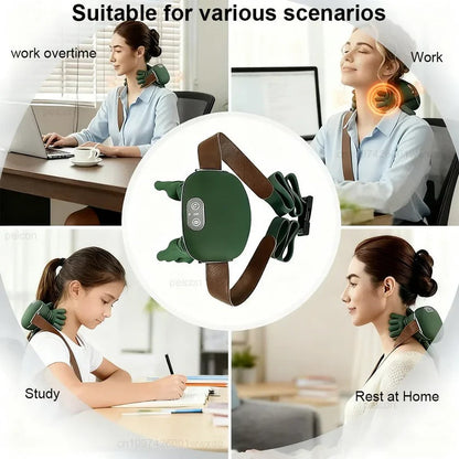 Relaxing Heated Massage Cushion for Neck and Back
