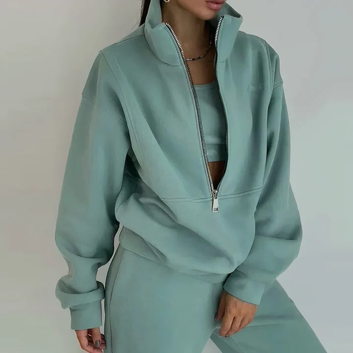 Women's Slim Fit Sports Tracksuit for Gym and Everyday Wear