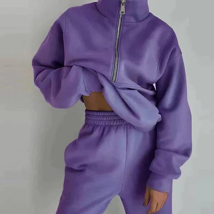 Women's Slim Fit Sports Tracksuit for Gym and Everyday Wear