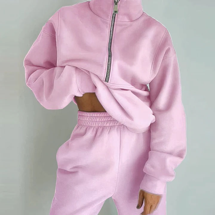 Women's Slim Fit Sports Tracksuit for Gym and Everyday Wear