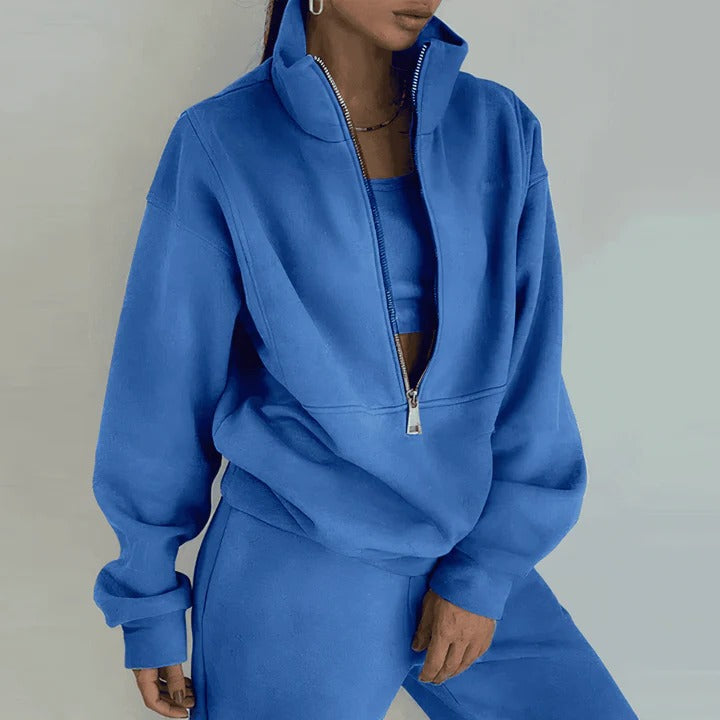 Women's Slim Fit Sports Tracksuit for Gym and Everyday Wear
