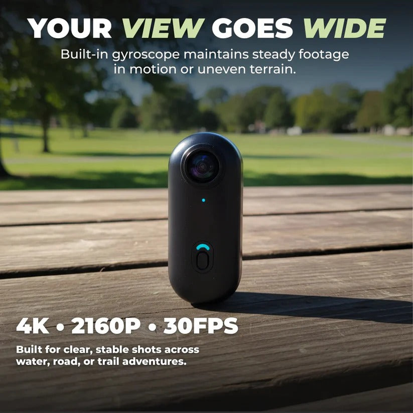 Adventure Camera | Ultra-Portable 4K Camera with Waterproof Design | 128GB Memory for Stunning Filming