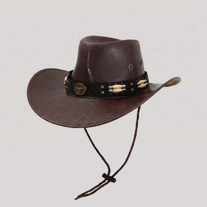 Outback Explorer | Western Outback Hat with Wide Brim & Adjustable Chin Strap | Rugged Style for Outdoor Adventures