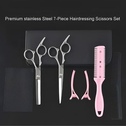 Premium Hair Cutting Kit with Thinning Scissors and Accessories