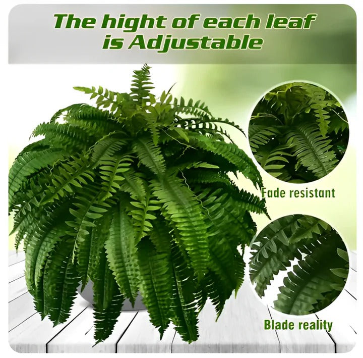Outdoor Realistic Green Fern Plant Decoration