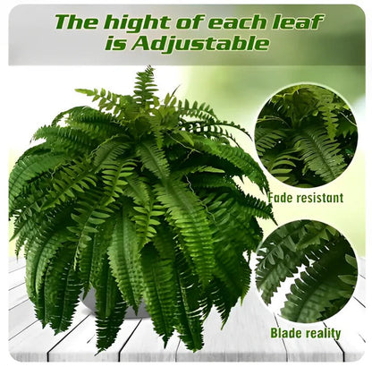 Outdoor Realistic Green Fern Plant Decoration