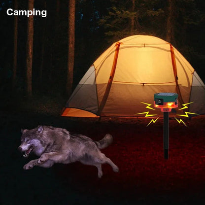 Outdoor Motion Activated Animal Deterrent with Wide Coverage