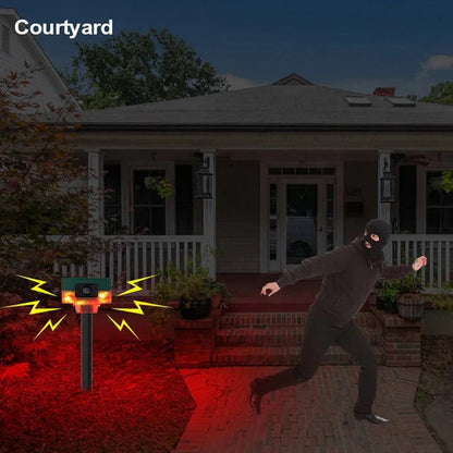 Outdoor Motion Activated Animal Deterrent with Wide Coverage
