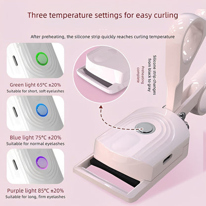 Portable Warm Eye Lash Curler for Easy Makeup