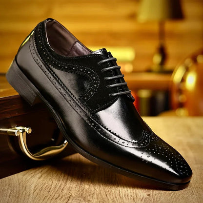 Men's Polished Leather Dress Shoes