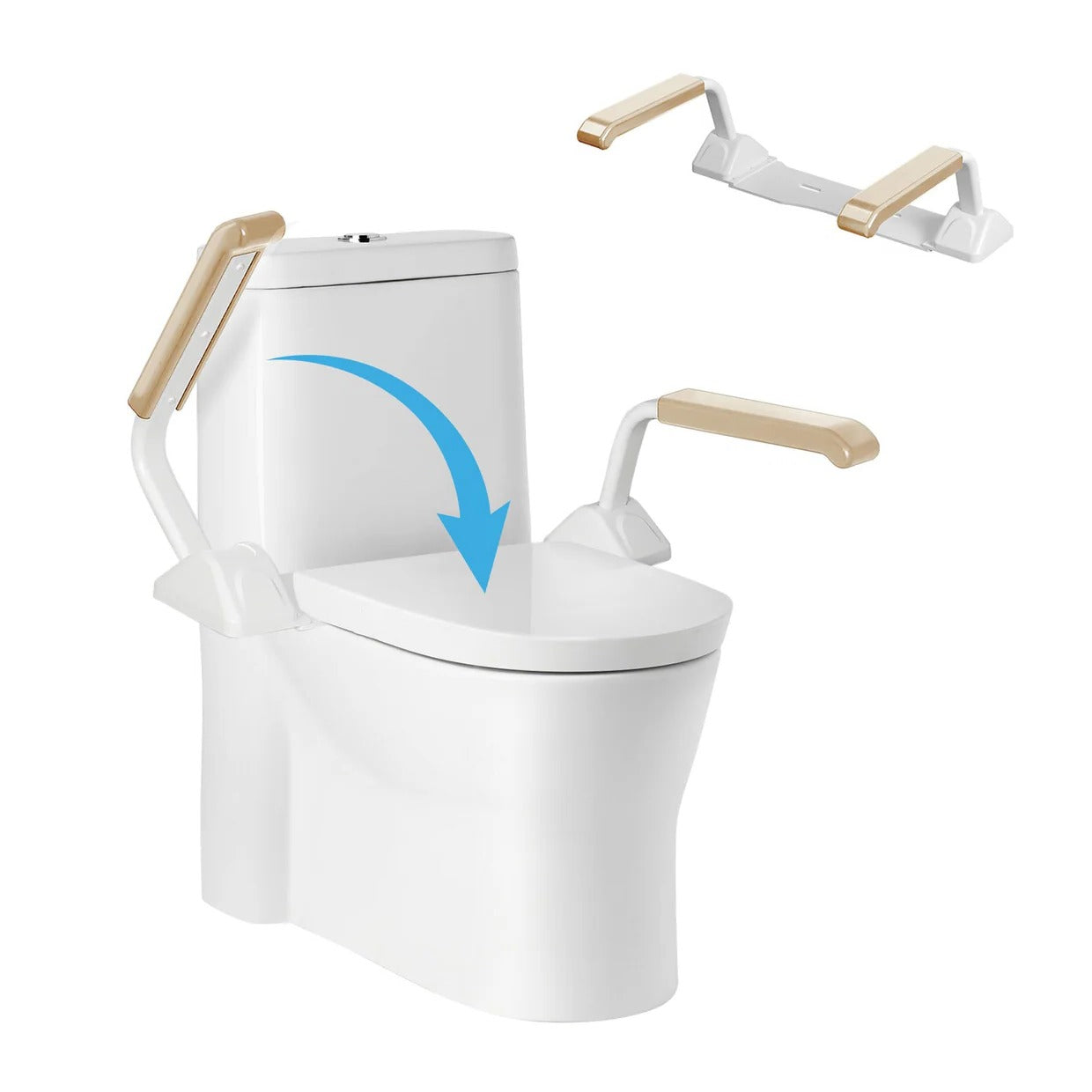 Sturdy Bathroom Grab Bar with Support Handles
