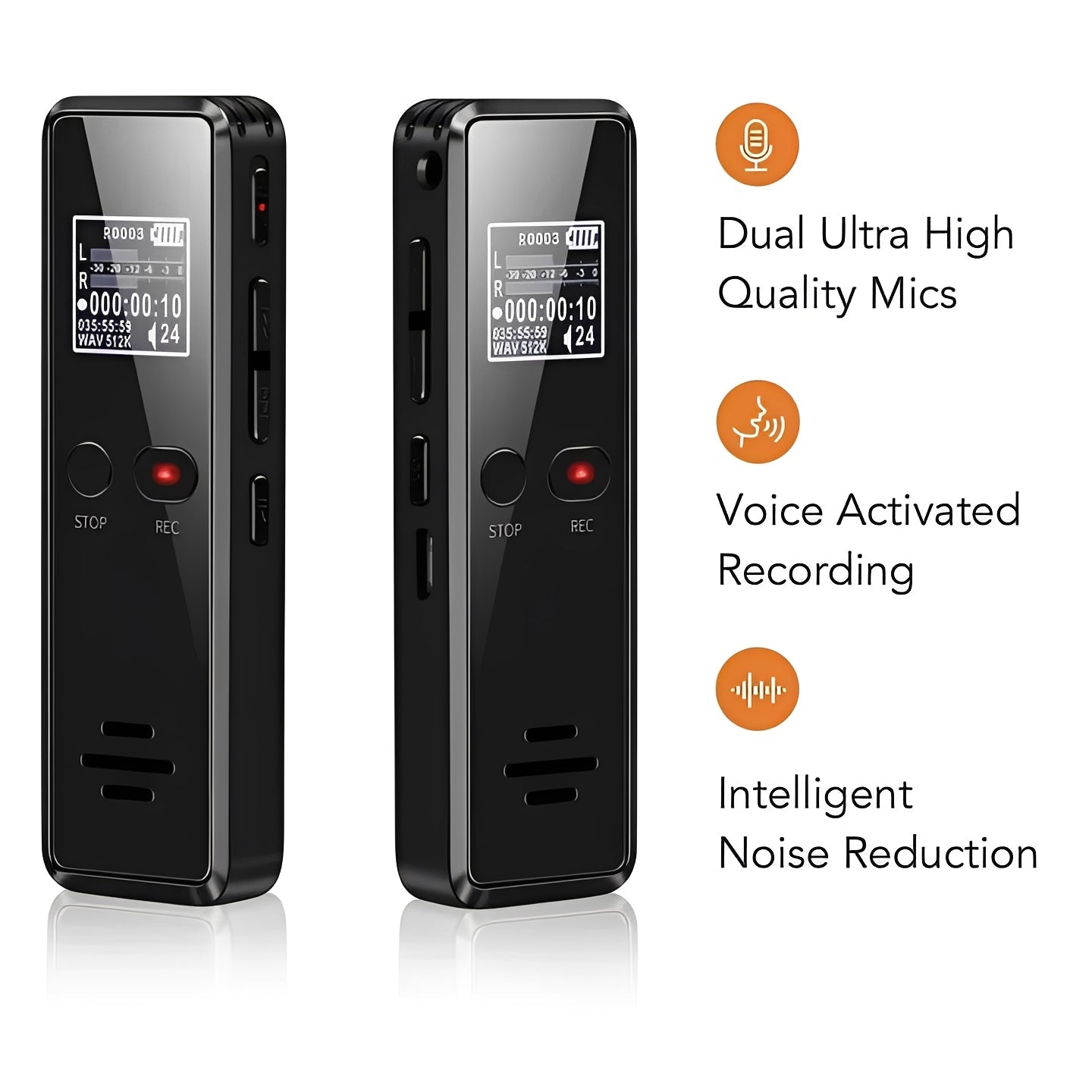 Portable Voice Recorder with Automatic Save