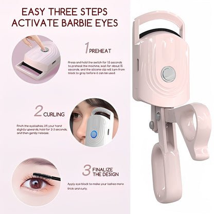 Portable Warm Eye Lash Curler for Easy Makeup