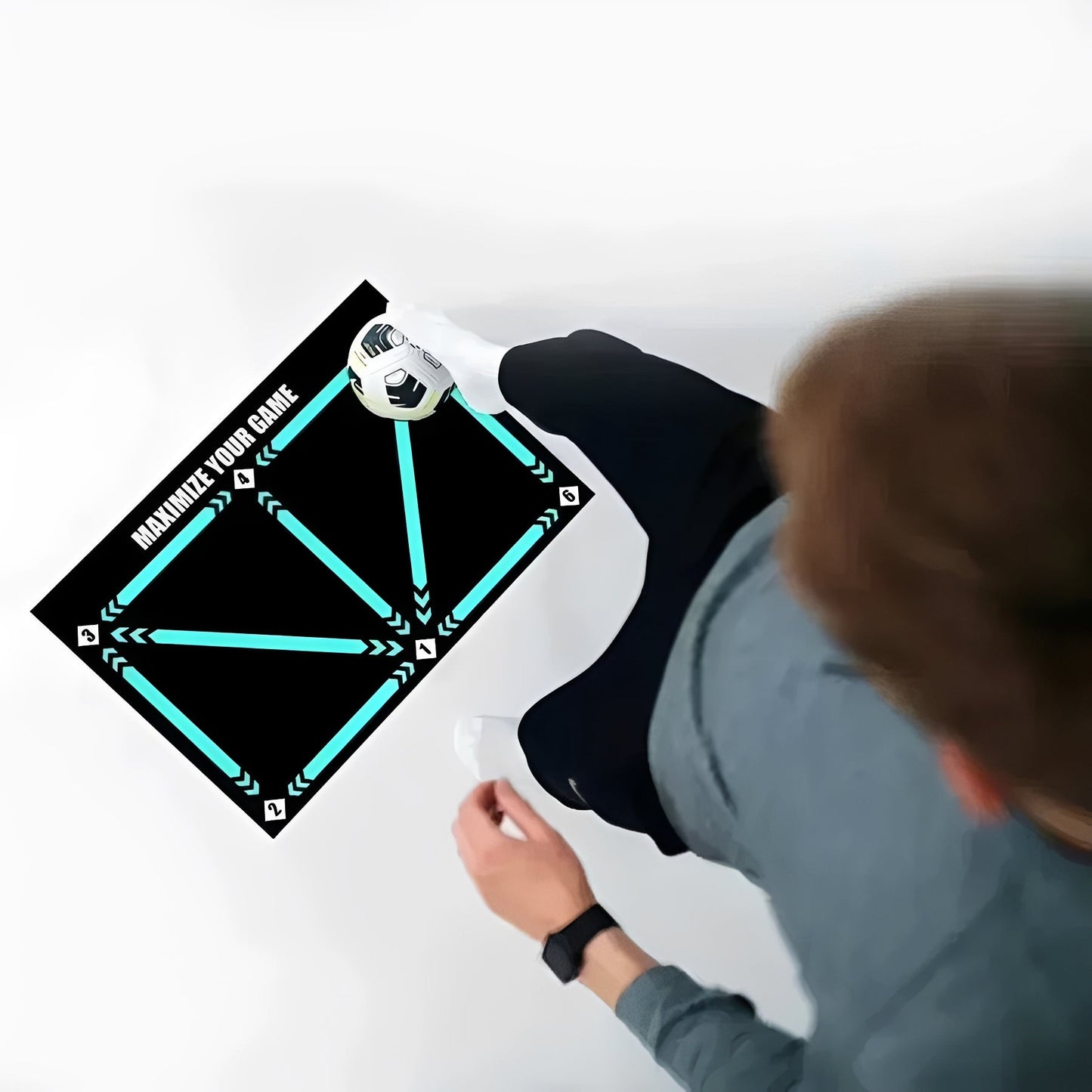 Pro Soccer Practice Mat with Online Coaching Videos