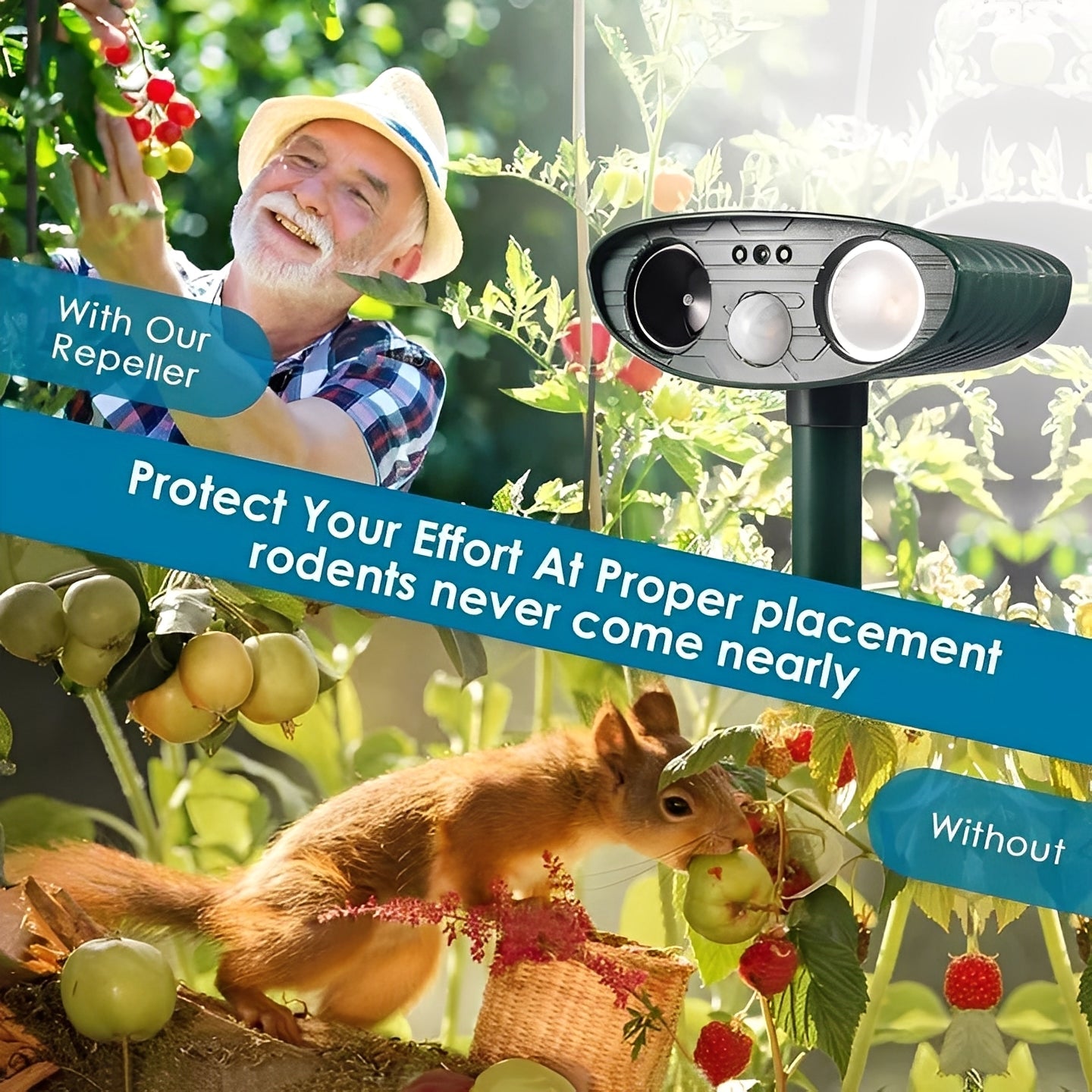 Outdoor Electronic Pest Repeller, 4 Pack