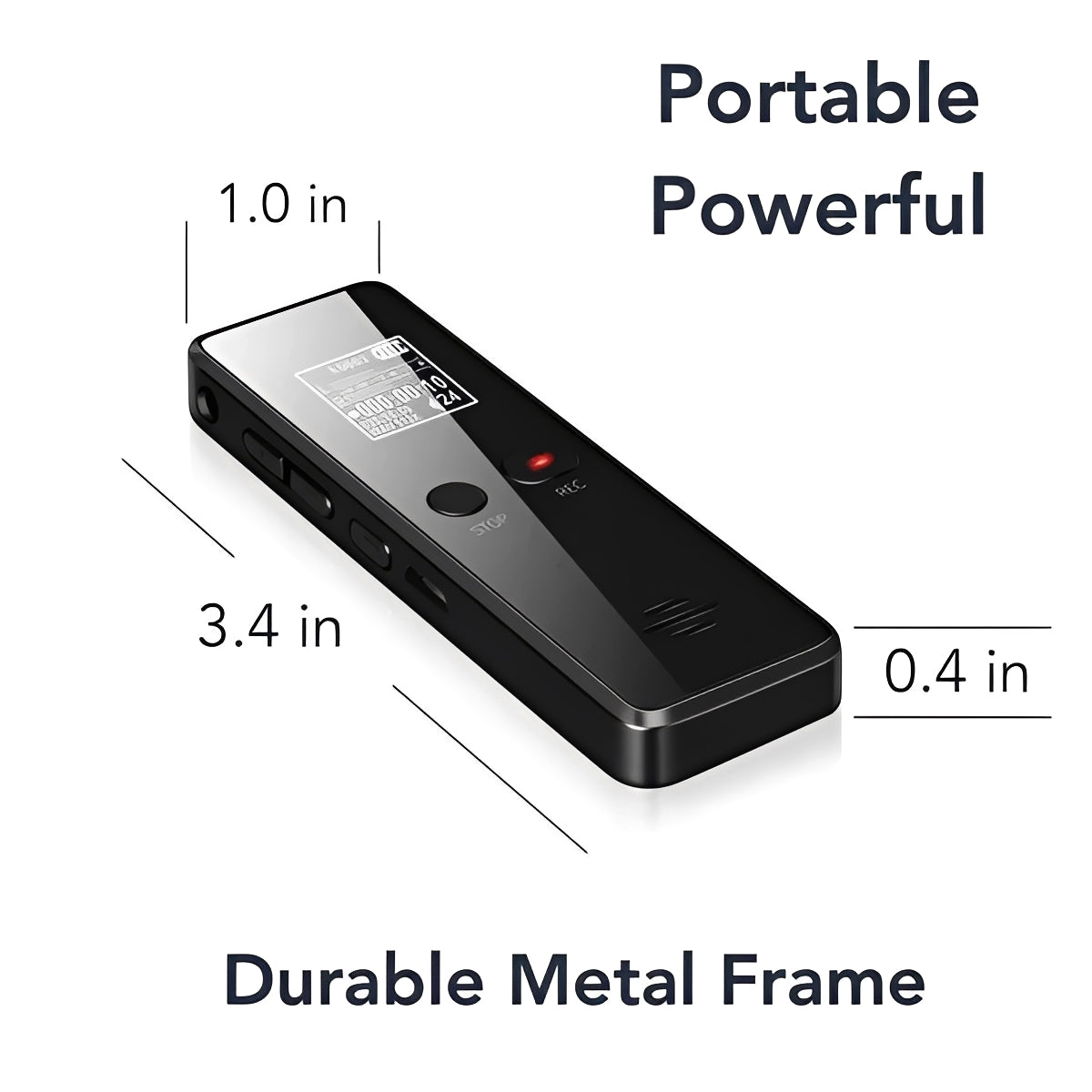 Portable Voice Recorder with Automatic Save