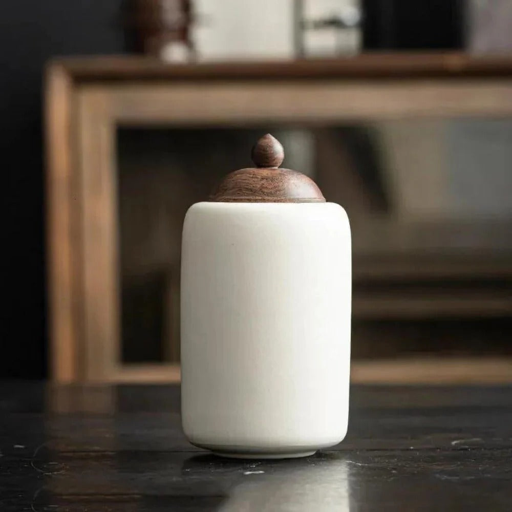 Pet Ashes Container with Locking Ceramic Lid - Ortekor