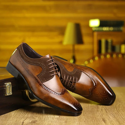 Men's Polished Leather Dress Shoes