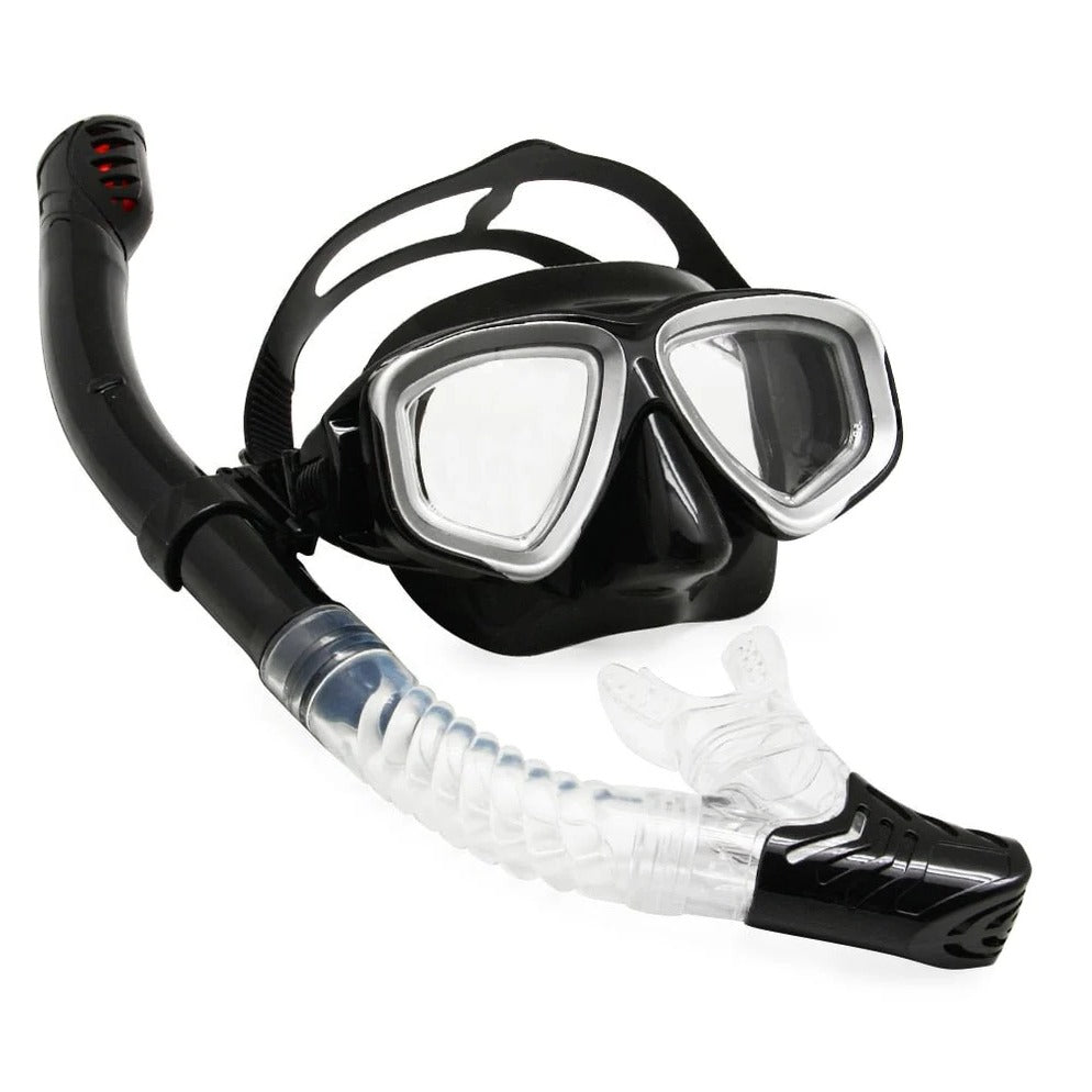 Durable Dive Mask with Flexible Rubber Strap