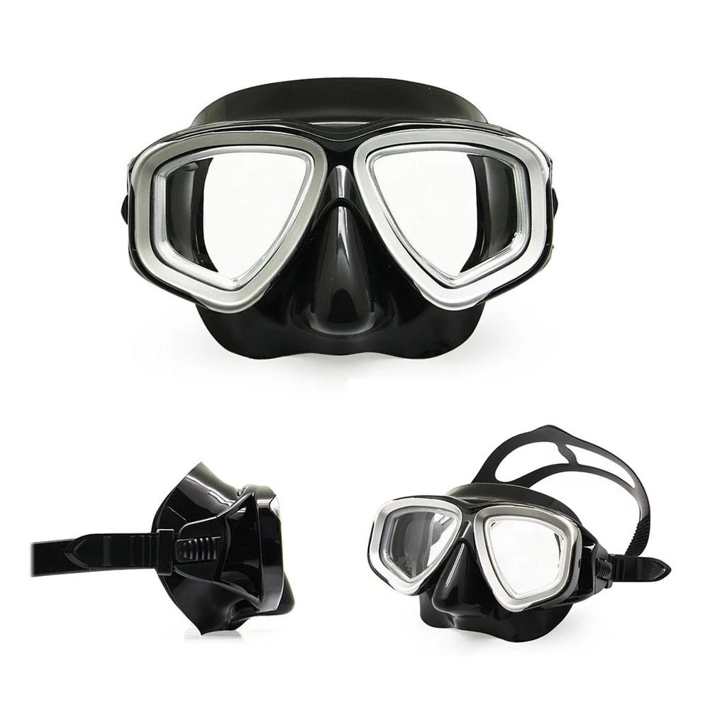 Durable Dive Mask with Flexible Rubber Strap