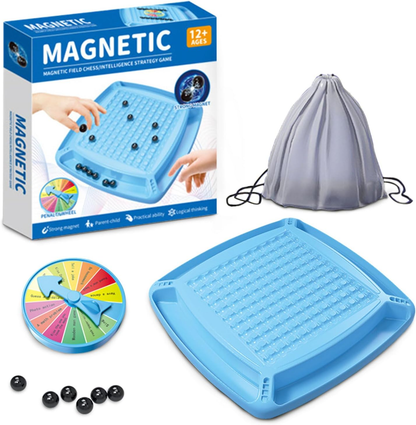 Strategic Magnetic Tile Game for Kids & Adults – Brain Training Board Game for Family Fun, Focus Building Activity