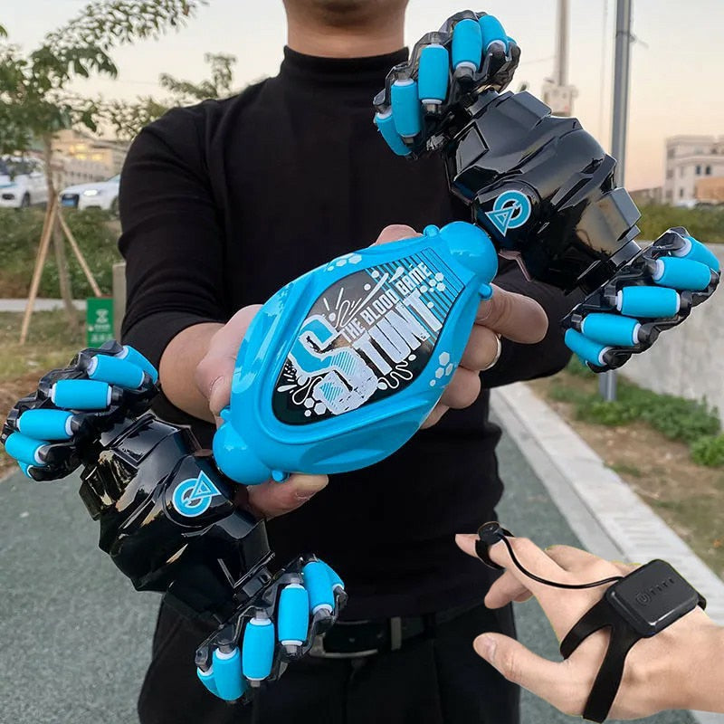 Hand Gesture Controlled Off-Road Monster Truck 4WD All-Terrain RC Vehicle for Kids and Adults Indoor Outdoor Racing Blue Red Gray