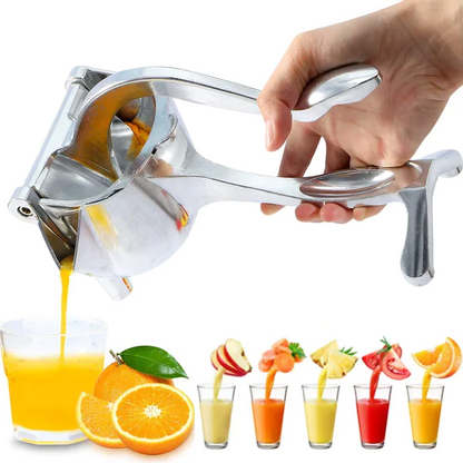 Manual Citrus Press for Lemons, Limes & Oranges – Portable Hand-Operated Fruit Juicer for Fresh Juice at Home, Travel & Outdoors