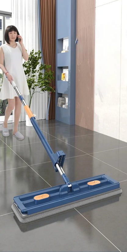 Rotating Triangle Mop with Automatic Squeeze Function for Hardwood Tile Laminate Floors Corner Cleaning Kitchen Bathroom