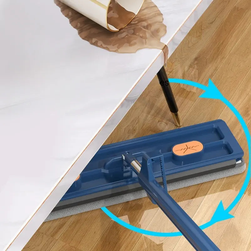 Rotating Triangle Mop with Automatic Squeeze Function for Hardwood Tile Laminate Floors Corner Cleaning Kitchen Bathroom