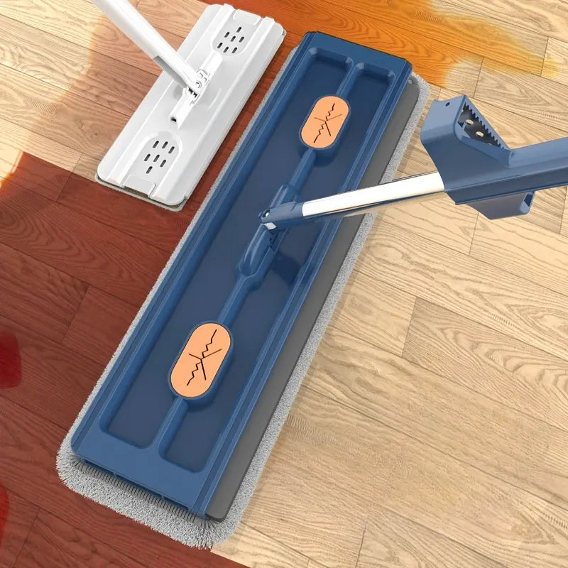 Rotating Triangle Mop with Automatic Squeeze Function for Hardwood Tile Laminate Floors Corner Cleaning Kitchen Bathroom