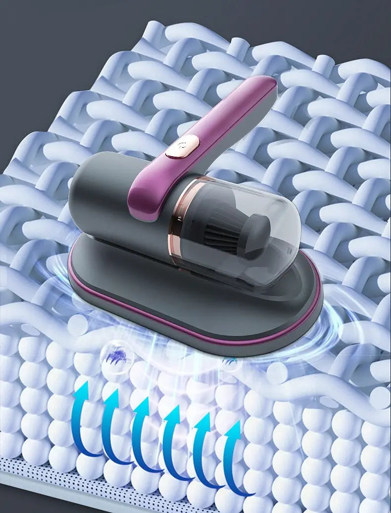 Handheld UV Dust Mite Vacuum Cleaner for Beds, Mattresses & Upholstery – Allergen Eliminator for Healthier Sleep