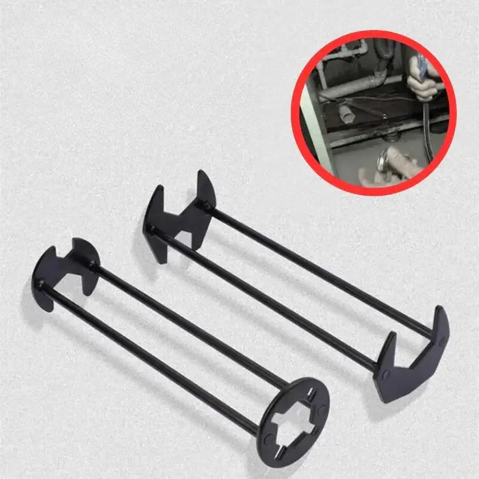 Basin Nut Wrench Tool Extended Reach Plumbing Installer for Faucet Nuts Under Sink Bathroom Kitchen