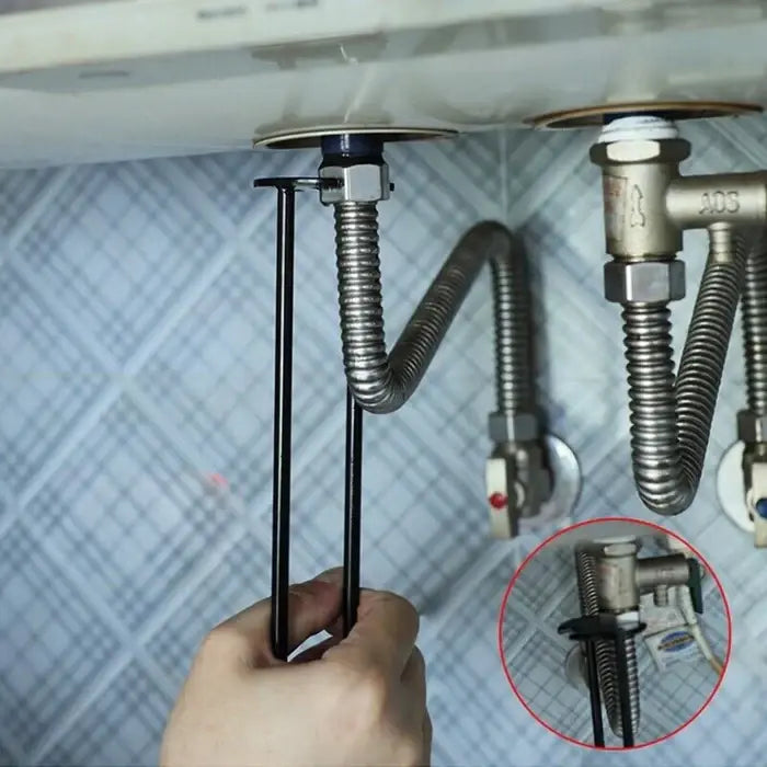 Basin Nut Wrench Tool Extended Reach Plumbing Installer for Faucet Nuts Under Sink Bathroom Kitchen