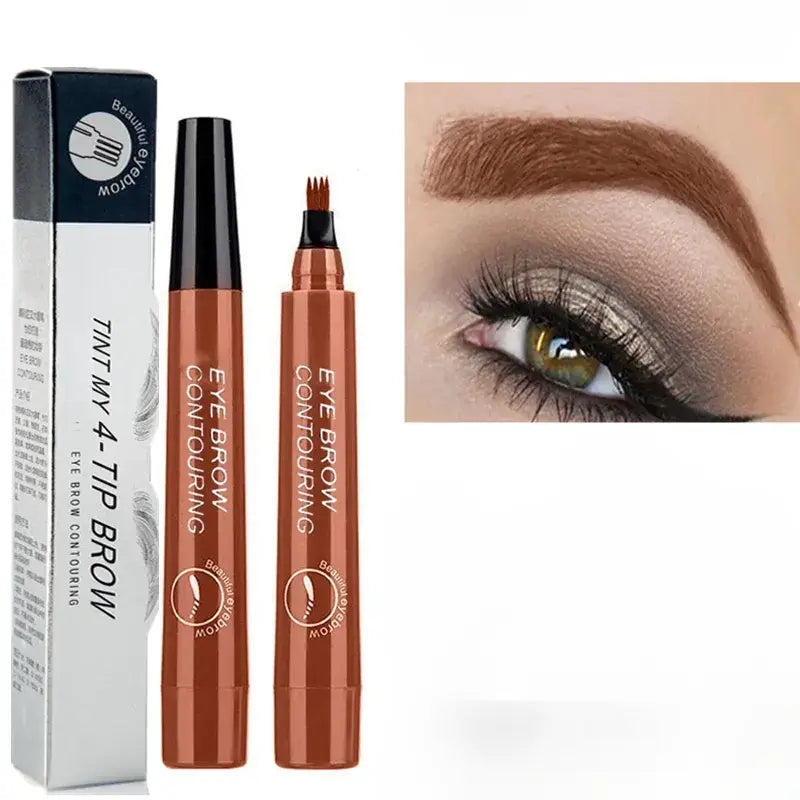 Precision Tip Brow Pencil Long-Lasting Waterproof Makeup for Natural Fuller Arches Microblading Effect