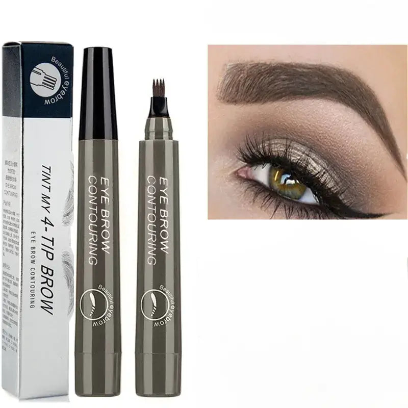 Precision Tip Brow Pencil Long-Lasting Waterproof Makeup for Natural Fuller Arches Microblading Effect