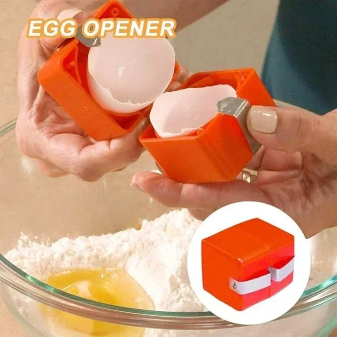 Hard-Boiled Egg Shell Cracker Tool for Kitchen Cooking Quick Clean Cracking Breakfast Prep Gadget Egg Peeling Device for Salads Meals Recipe