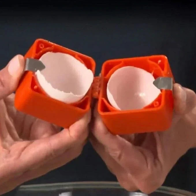 Hard-Boiled Egg Shell Cracker Tool for Kitchen Cooking Quick Clean Cracking Breakfast Prep Gadget Egg Peeling Device for Salads Meals Recipe