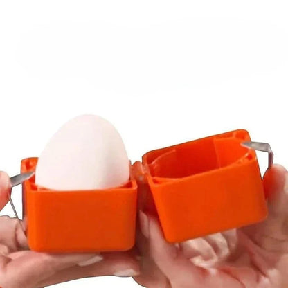 Hard-Boiled Egg Shell Cracker Tool for Kitchen Cooking Quick Clean Cracking Breakfast Prep Gadget Egg Peeling Device for Salads Meals Recipe