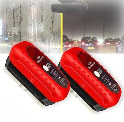 Windshield Cleaning Tool for Fog & Streak Removal – Hydrophobic Glass Coating Brush with Sponge Applicator for Car Windows & Mirrors